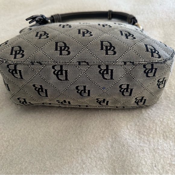 Dooney & Bourke Black Signature Monogram Hobo Shoulder Bag - Picture 11 of 16